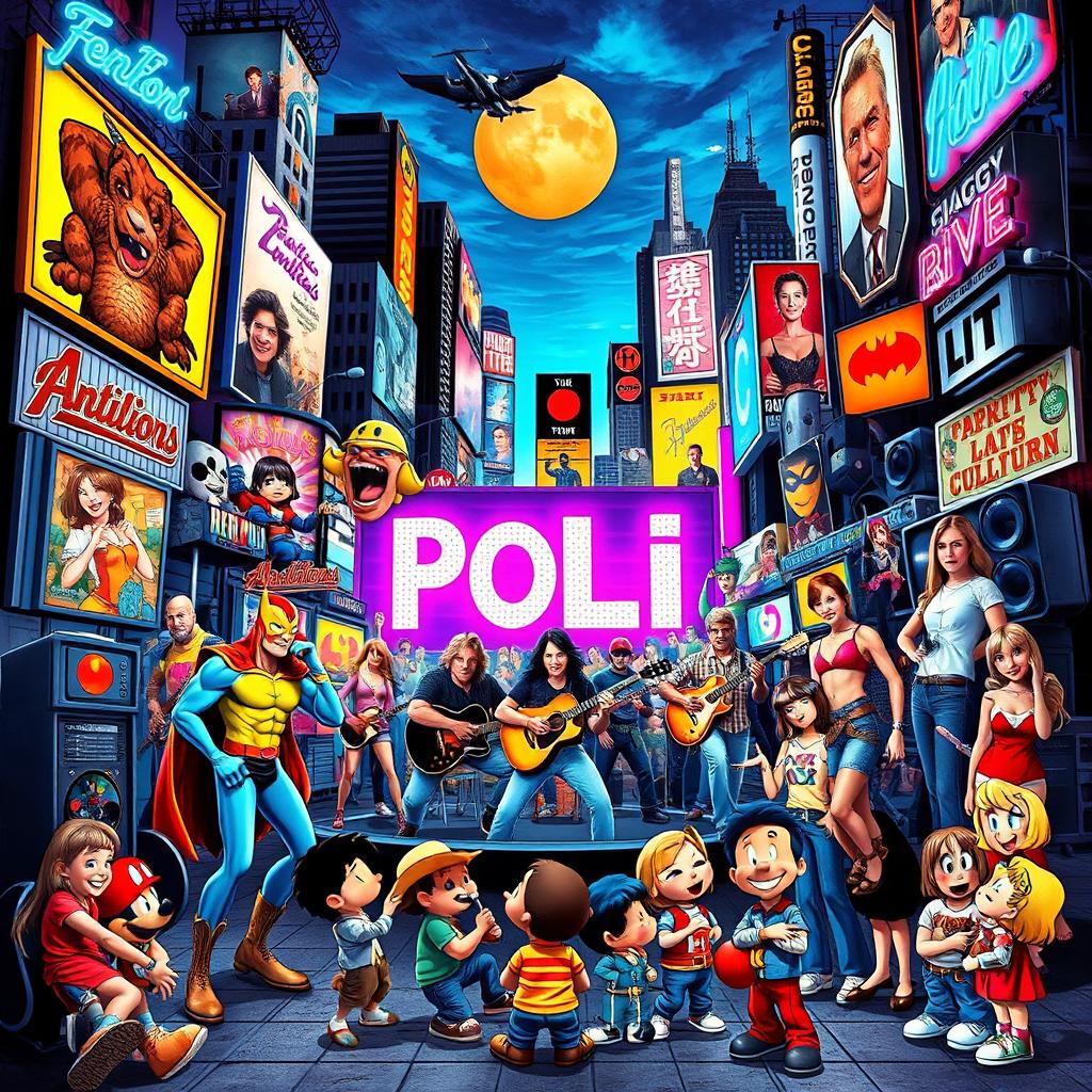 Epic Pop Culture Collage: Movies, Music & Games