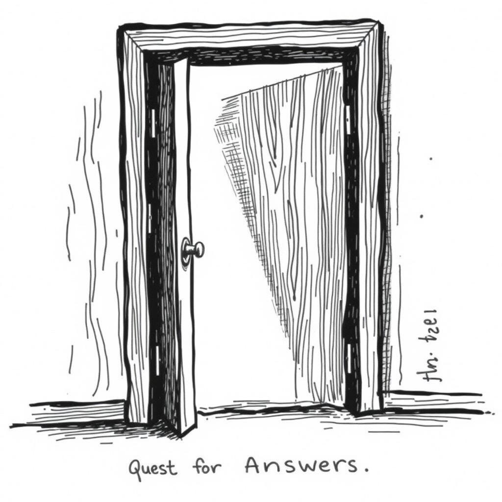 Unlock New Possibilities: Ajar Door Illustration