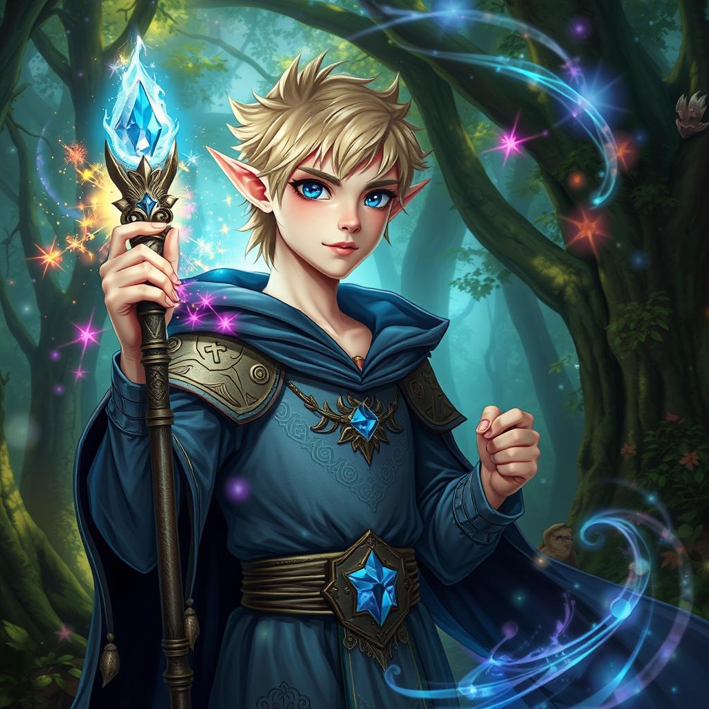 Mystical Half-Elf Wizard: Unleash Your Imagination