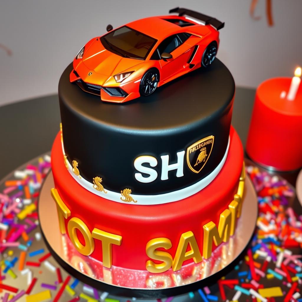 Luxurious Black & Gold Cake for the Ultimate Celebration