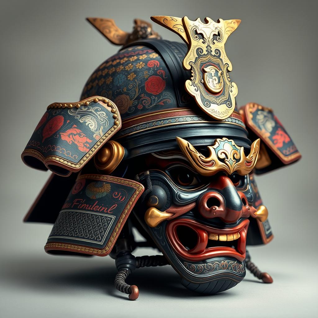 Epic Samurai Helmet & Mask: A Visual Masterpiece
