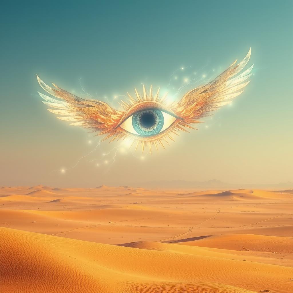 Mystical Arcane Eye over the Desert