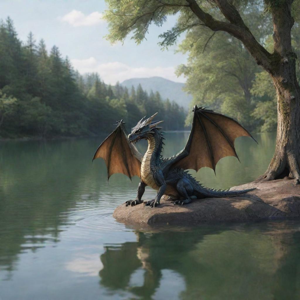 Lake Oasis: Where Dragons Unwind
