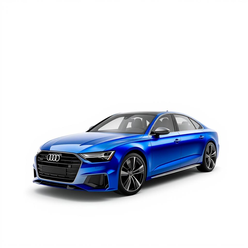 Stunning Audi A8: Luxury in Vibrant Blue
