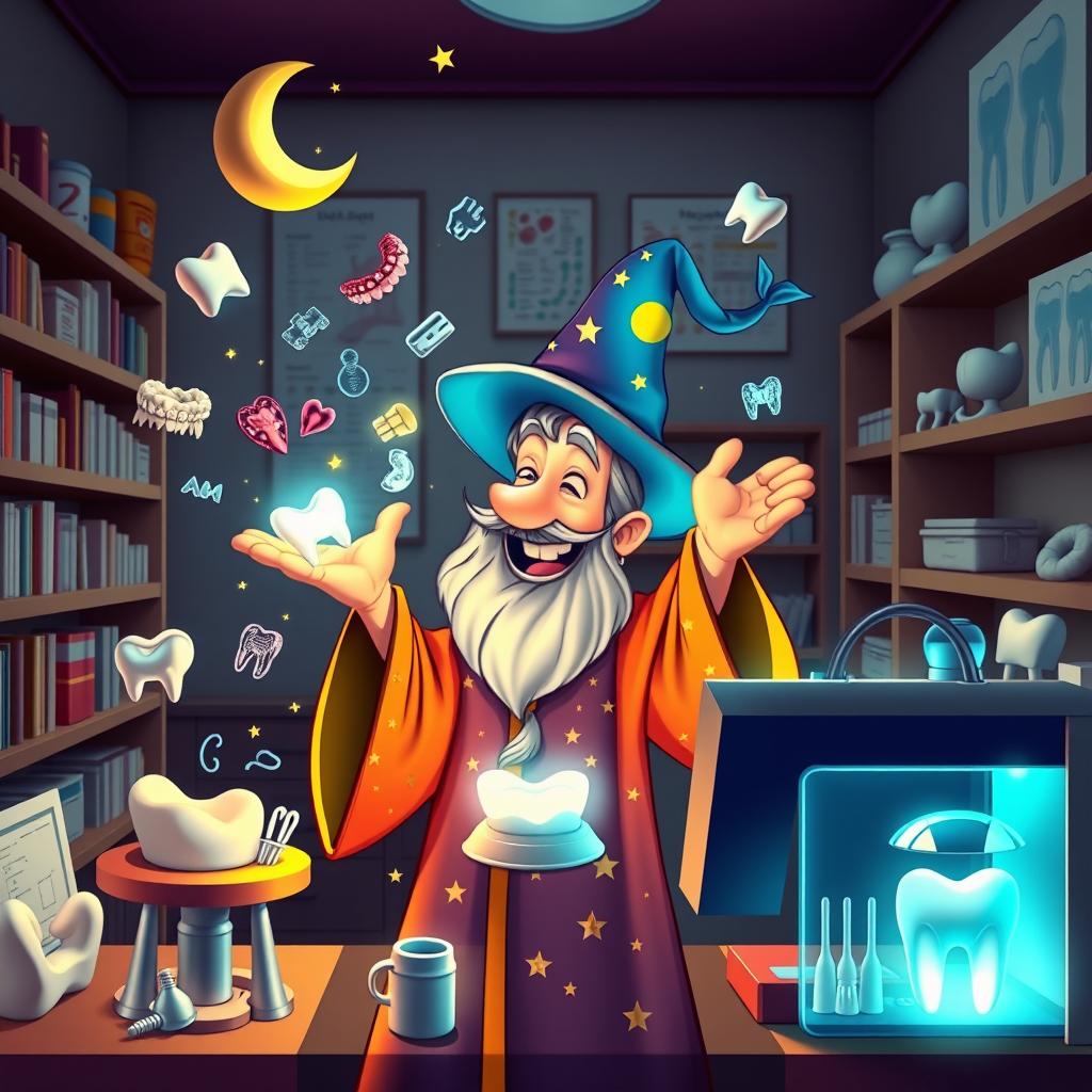 Whimsical Wizard & 3D Printer Magic