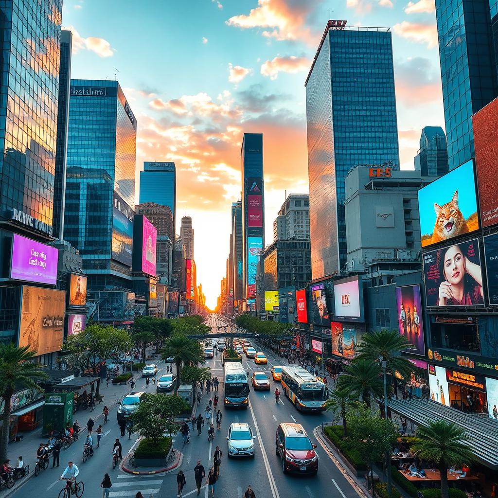 Explore the Thriving Urban Skyline
