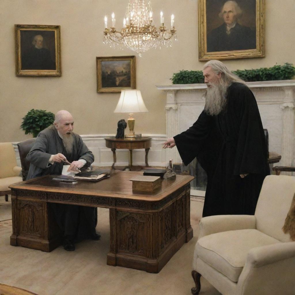 Mischief and Magic: Voldemort vs. Gandalf in the Oval Office