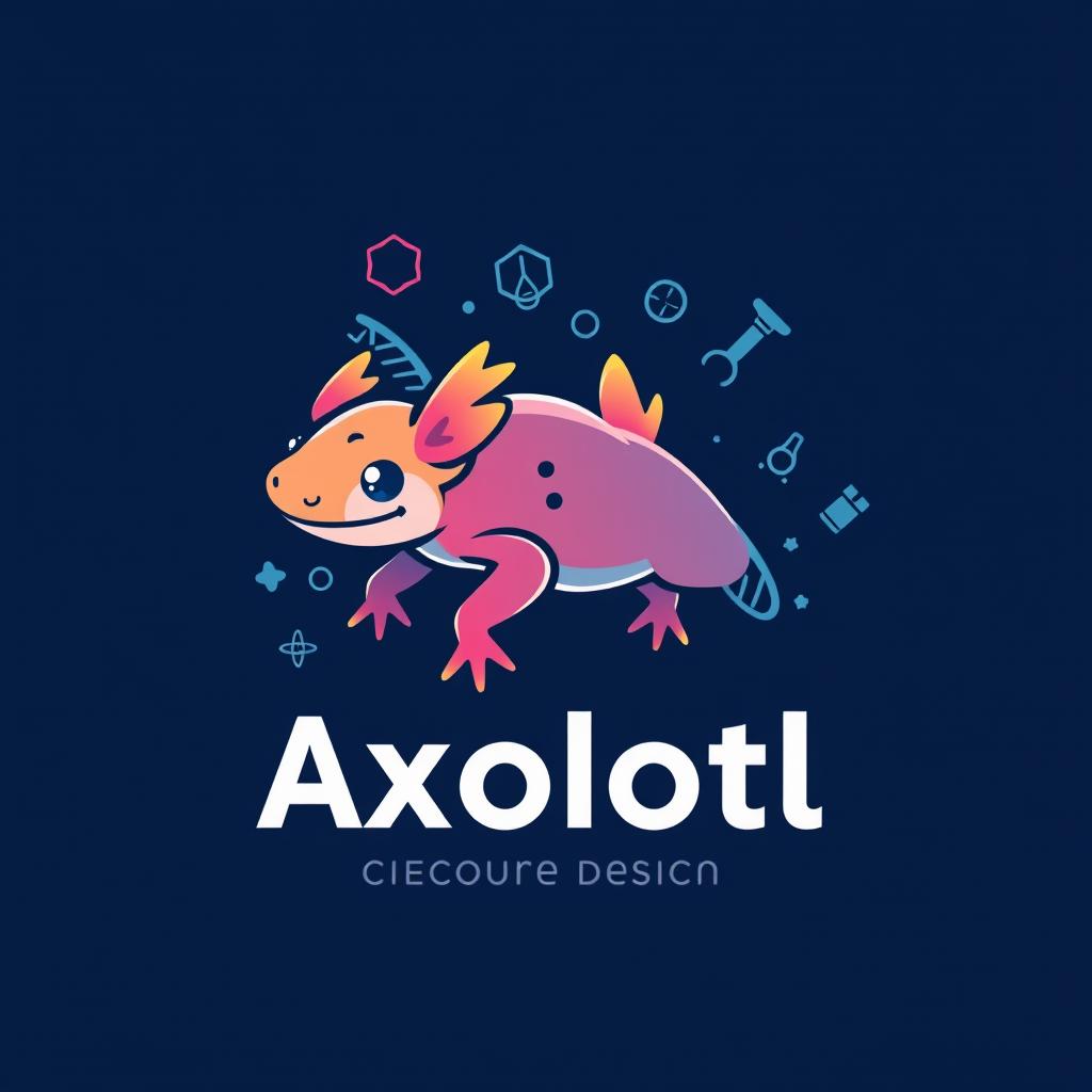 Innovative Axolotl Logo Design