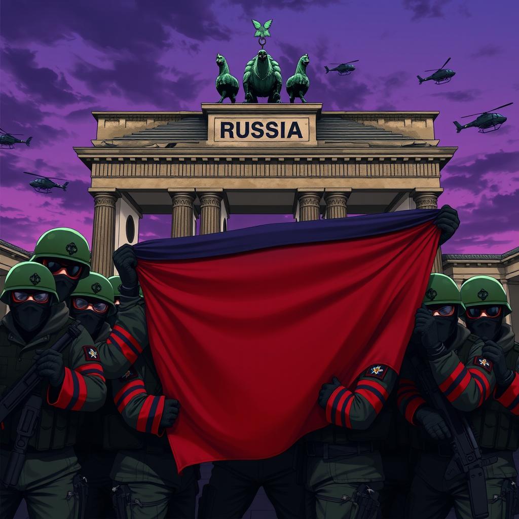 Epic Anime Soldiers: Behind the Brandenburg Gate