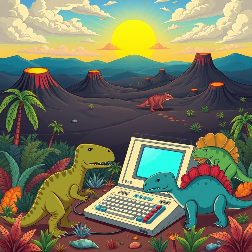 Dinosaur Tech: A Whimsical Journey into Prehistoric Computing