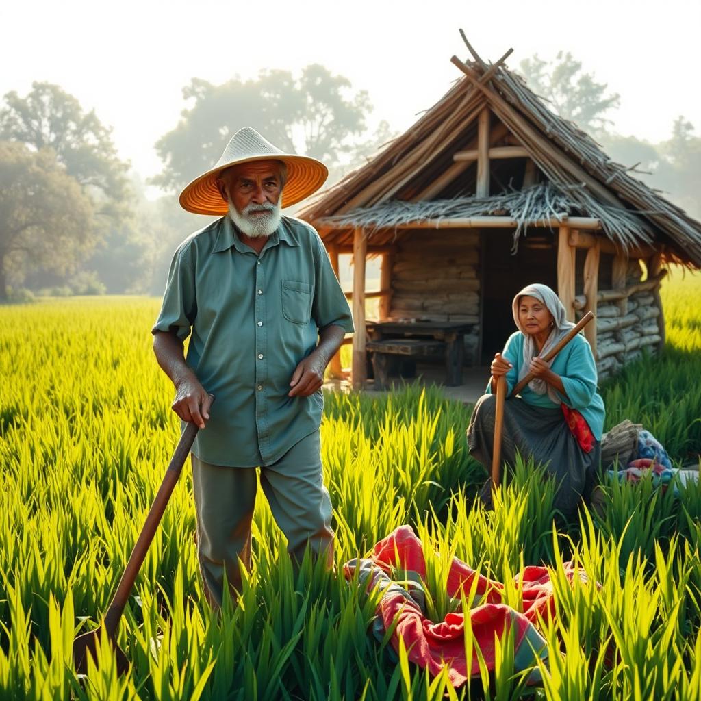 Heartwarming Farming Duo: A Fathers Love