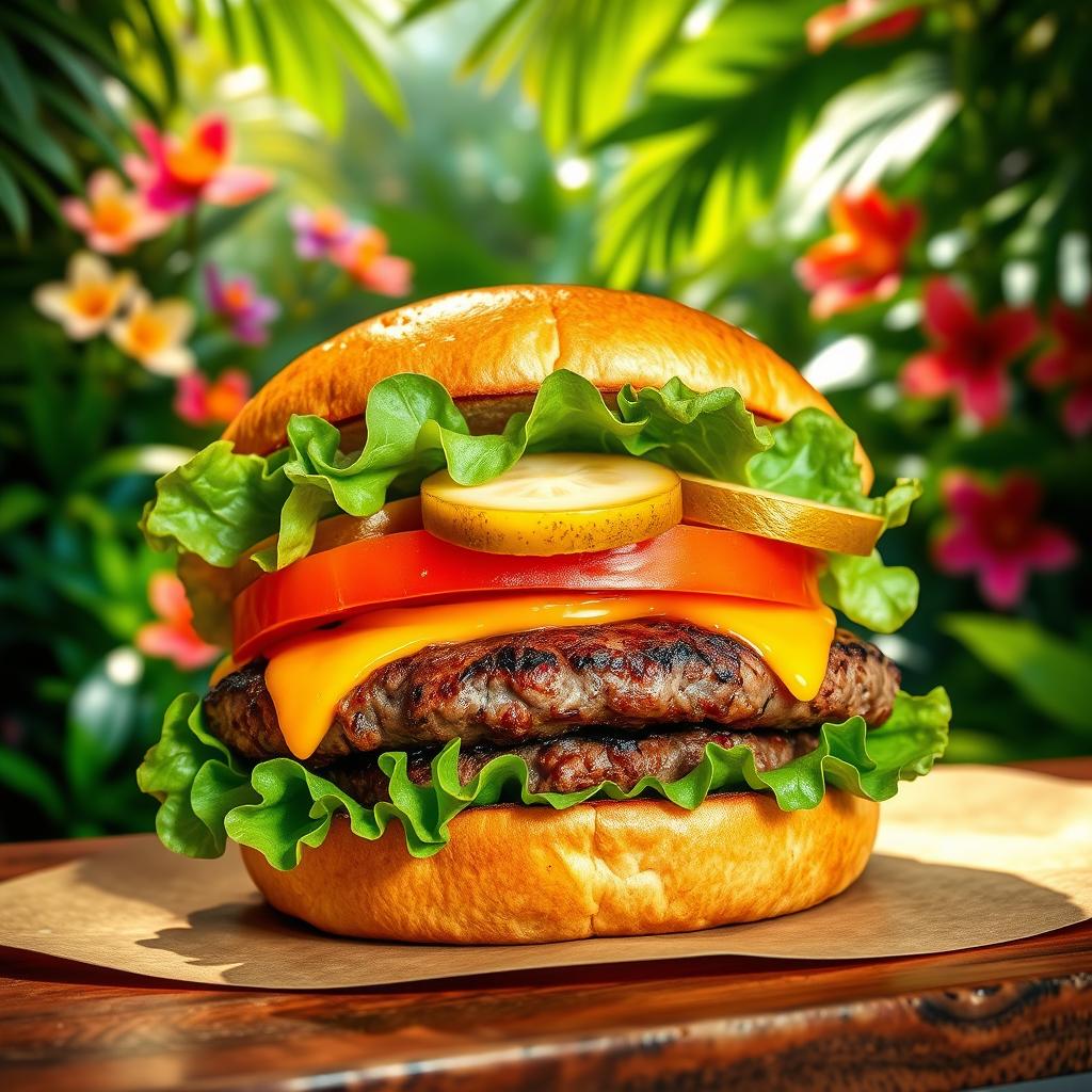 Irresistible Grilled Burger Delight