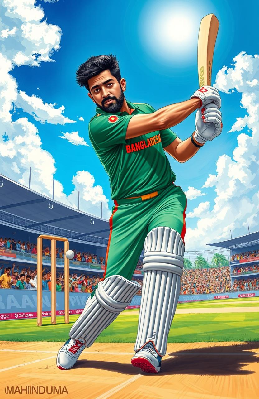 Mahmudullah Riyad in Action: A Tribute to Bangladesh Cricket