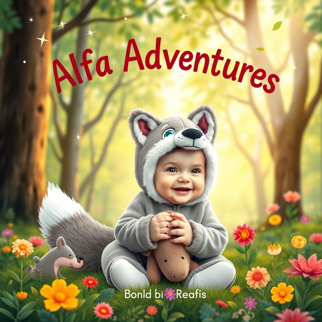 Whimsical Baby in Alpha Wolf Costume Book Cover