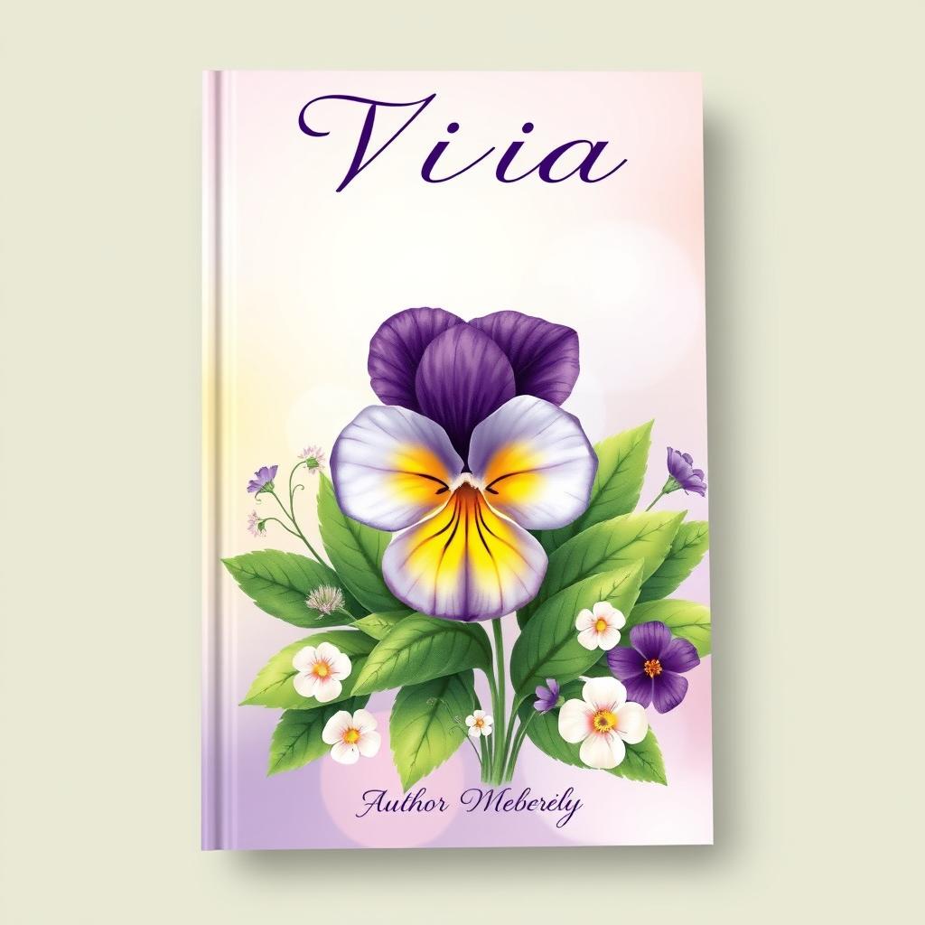 Stunning Viola Flower Book Cover