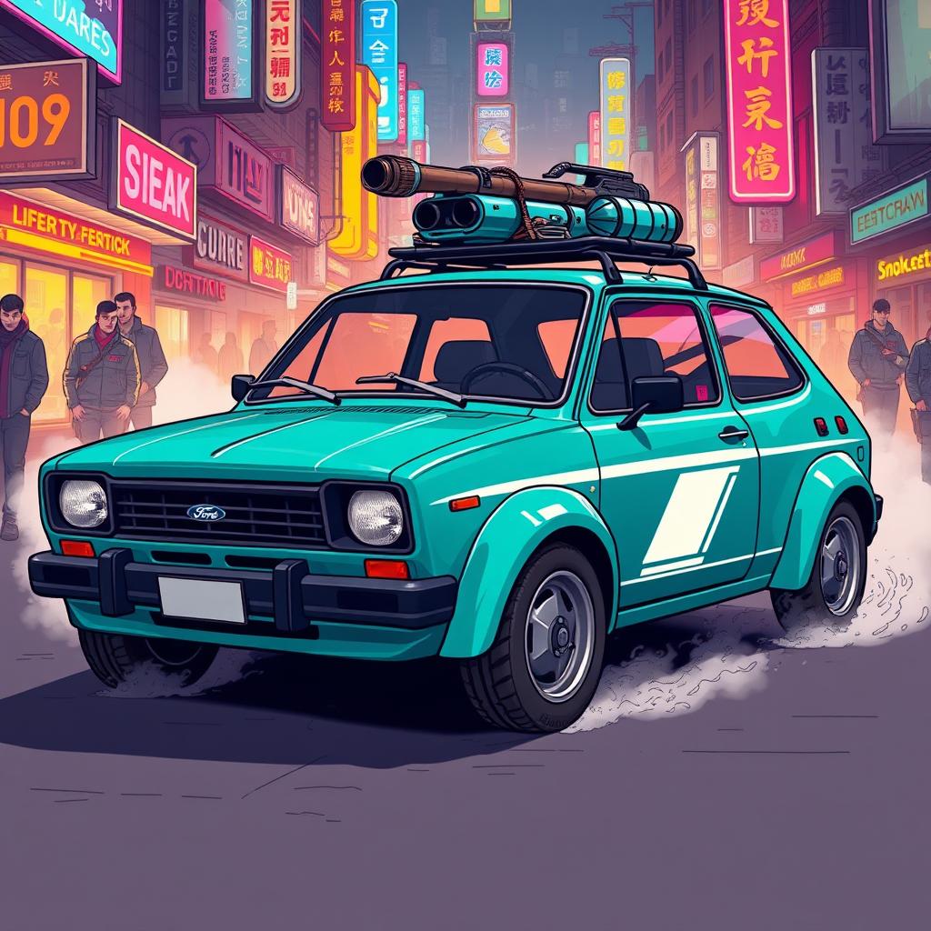 Stylish 1980s Ford Fiesta: Compact & Chic