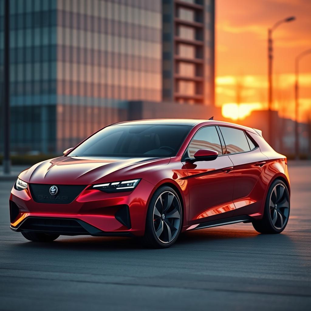 Futuristic SAAB Hatchback Concept