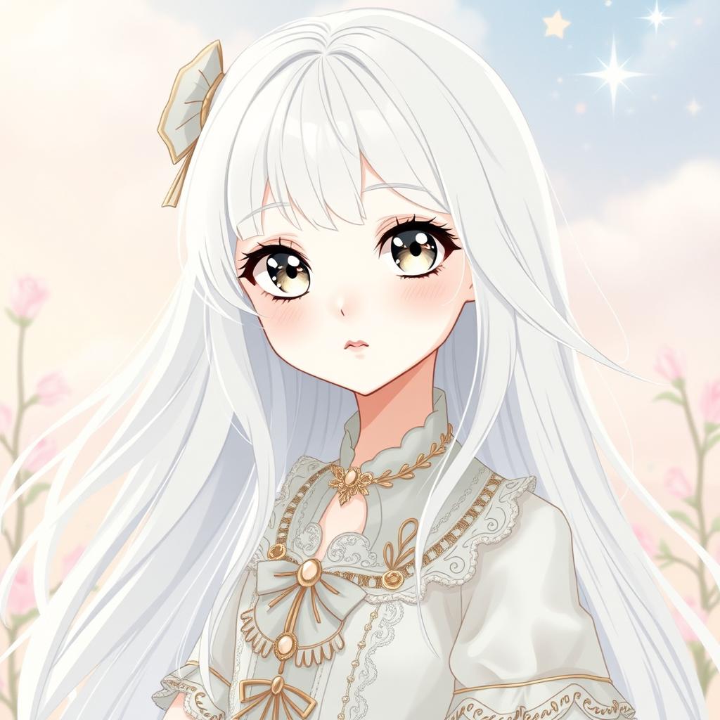 Embrace Innocence: Albino Anime Girl