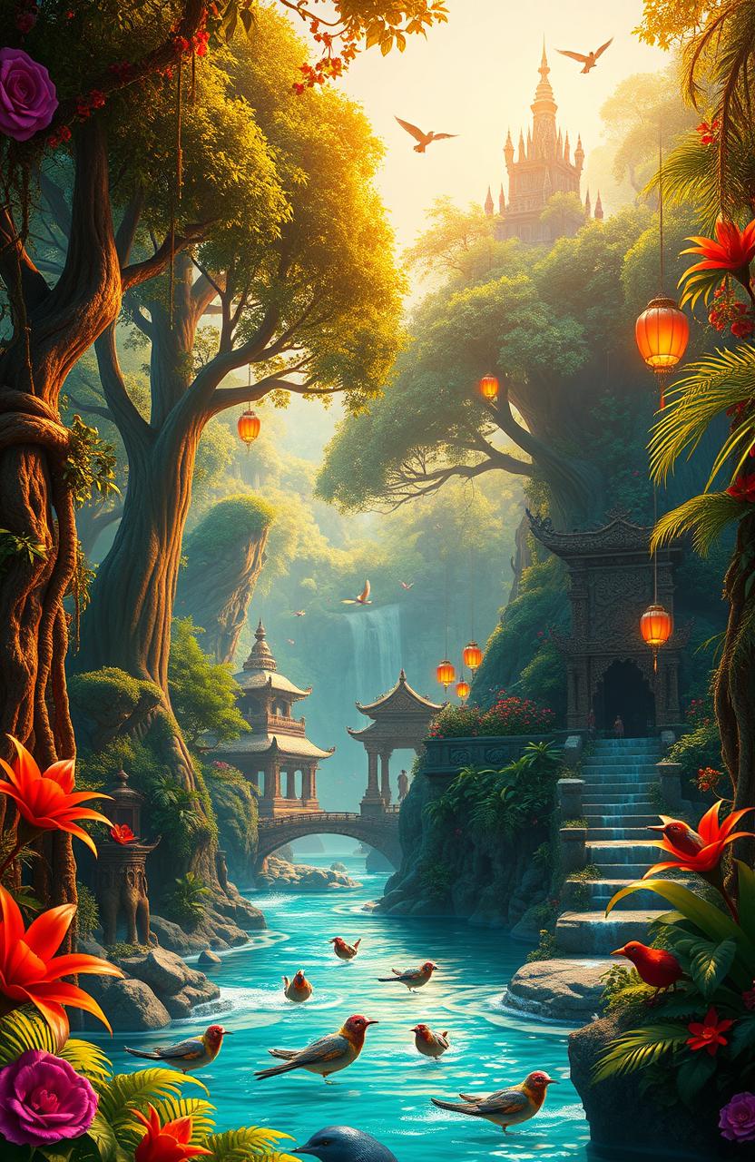 Explore the Enchanting Fantasy Jungle Kingdom