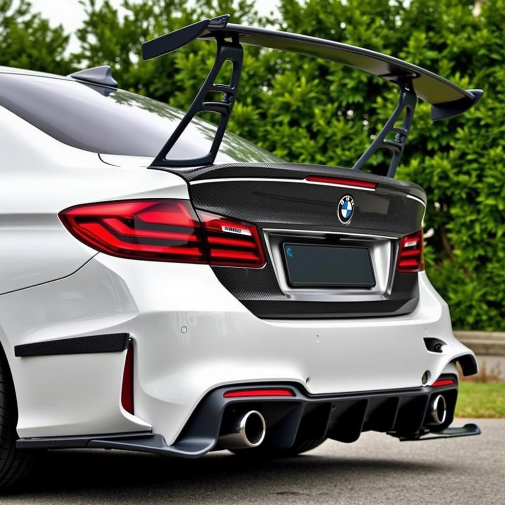 Unleash Power: BMW M5 with Carbon Fiber Spoiler