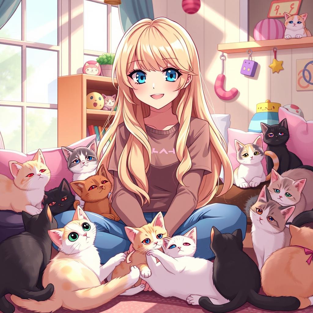 Anime Taylor Swift: A Whimsical Feline Fantasy