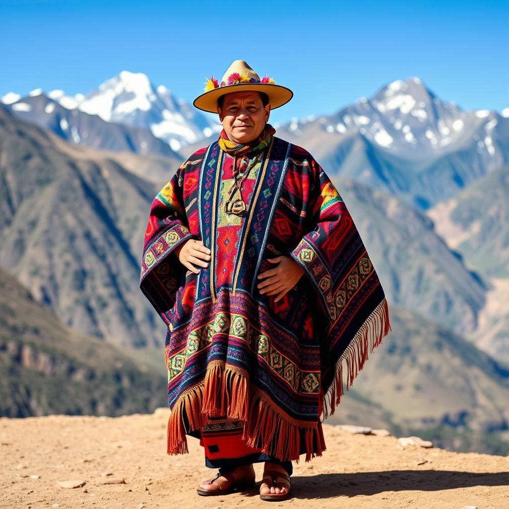 Celebrate Culture: A Proud Bolivian in Traditional Attire