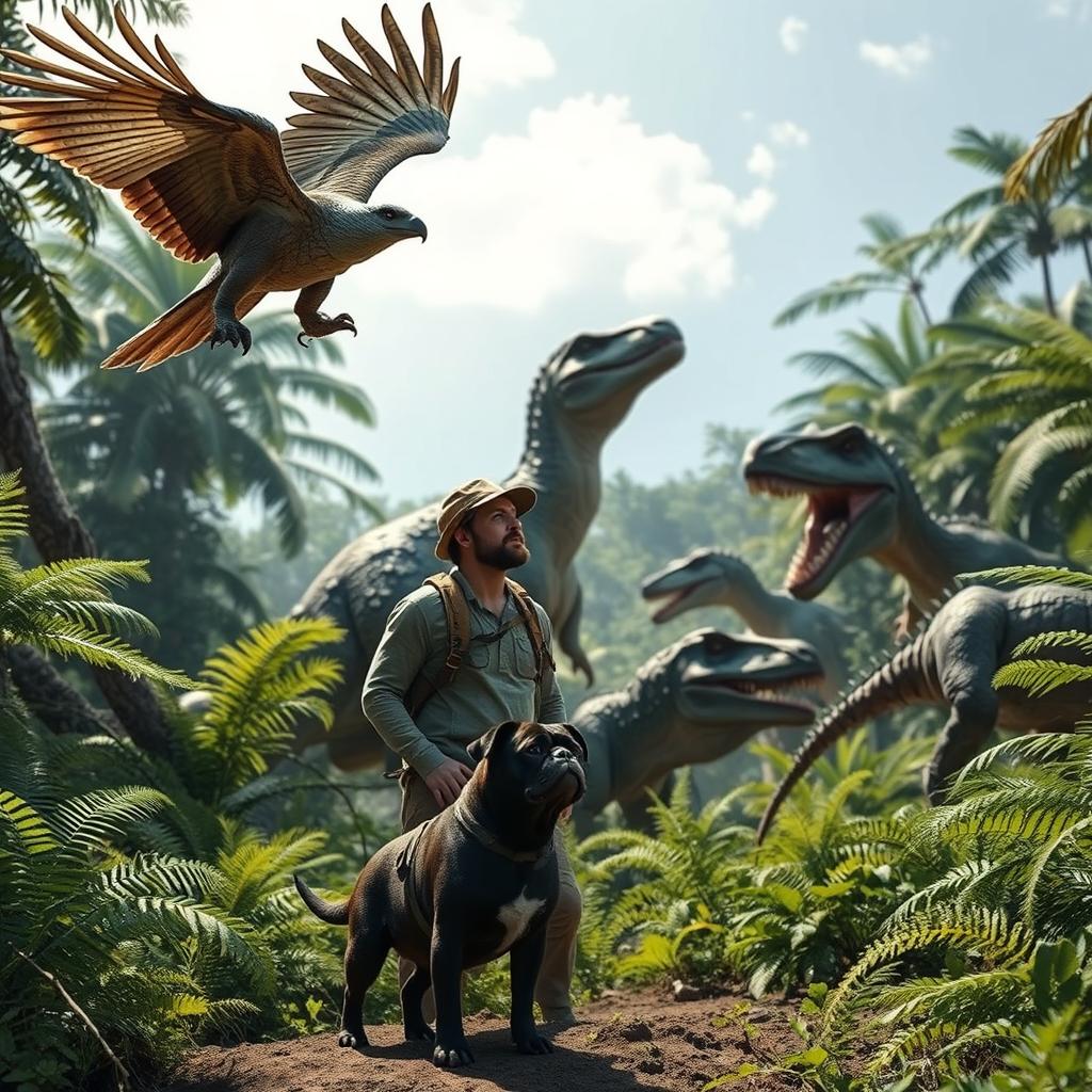 Epic Jungle Expedition: Man and Pug vs Dinosaurs!