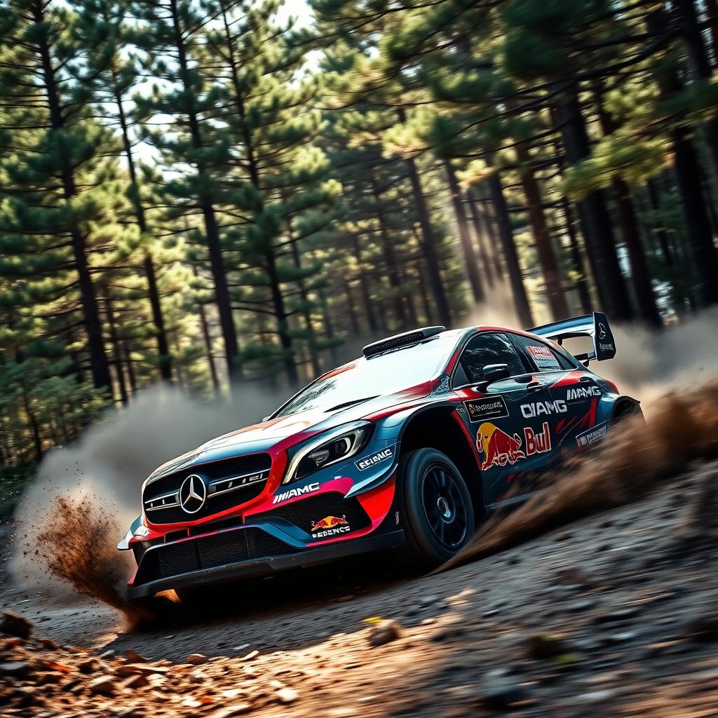 Feel the Thrill: Mercedes AMG Rally Car in Action