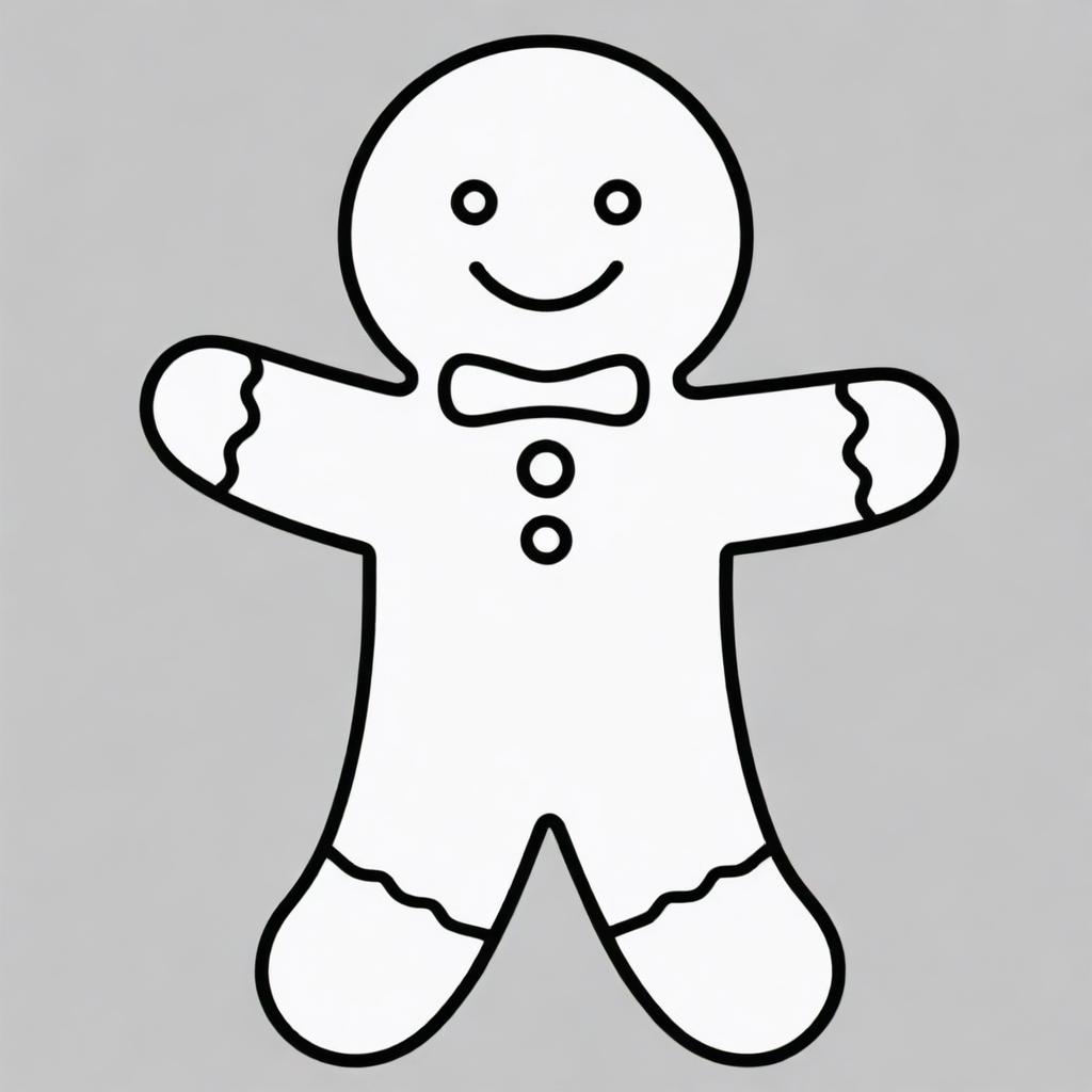 One-Armed Wave: Adorable Gingerbread Man