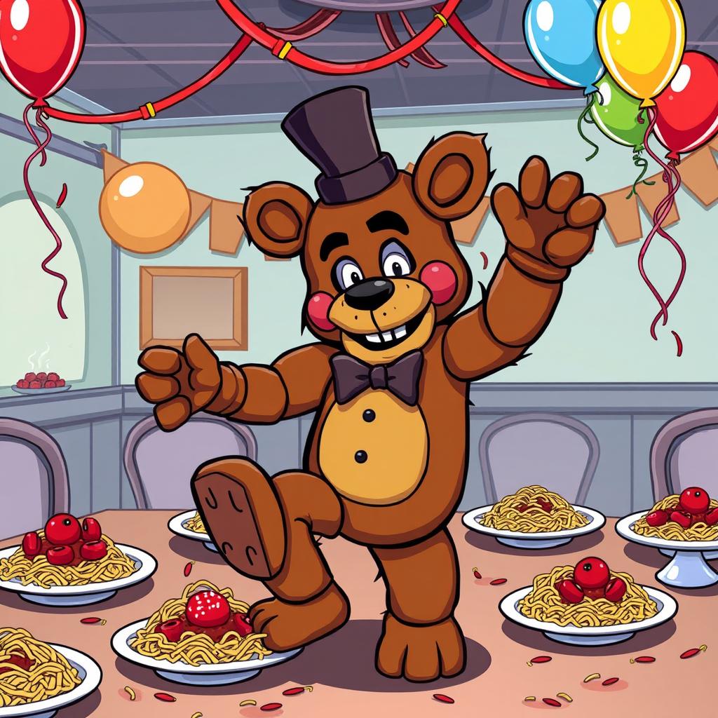 Freddy Fazbears Hilarious Spaghetti Night Dance