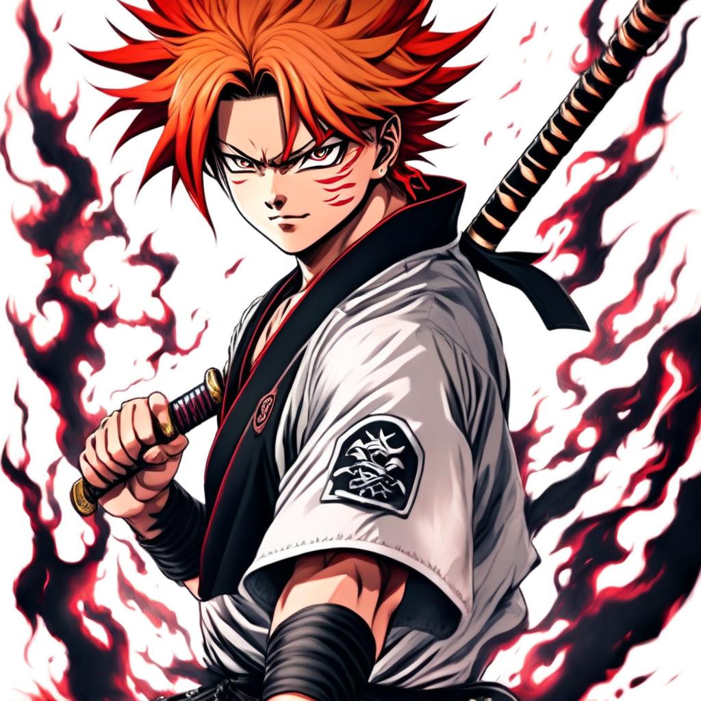 Rengokus Fiery Spirit: 90s Anime Art