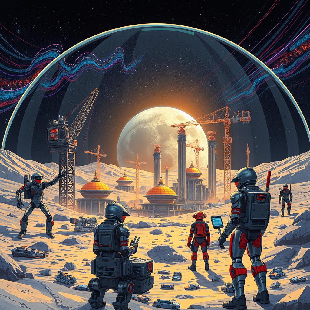 Build the Future: Robots & Humans Unite on the Moon