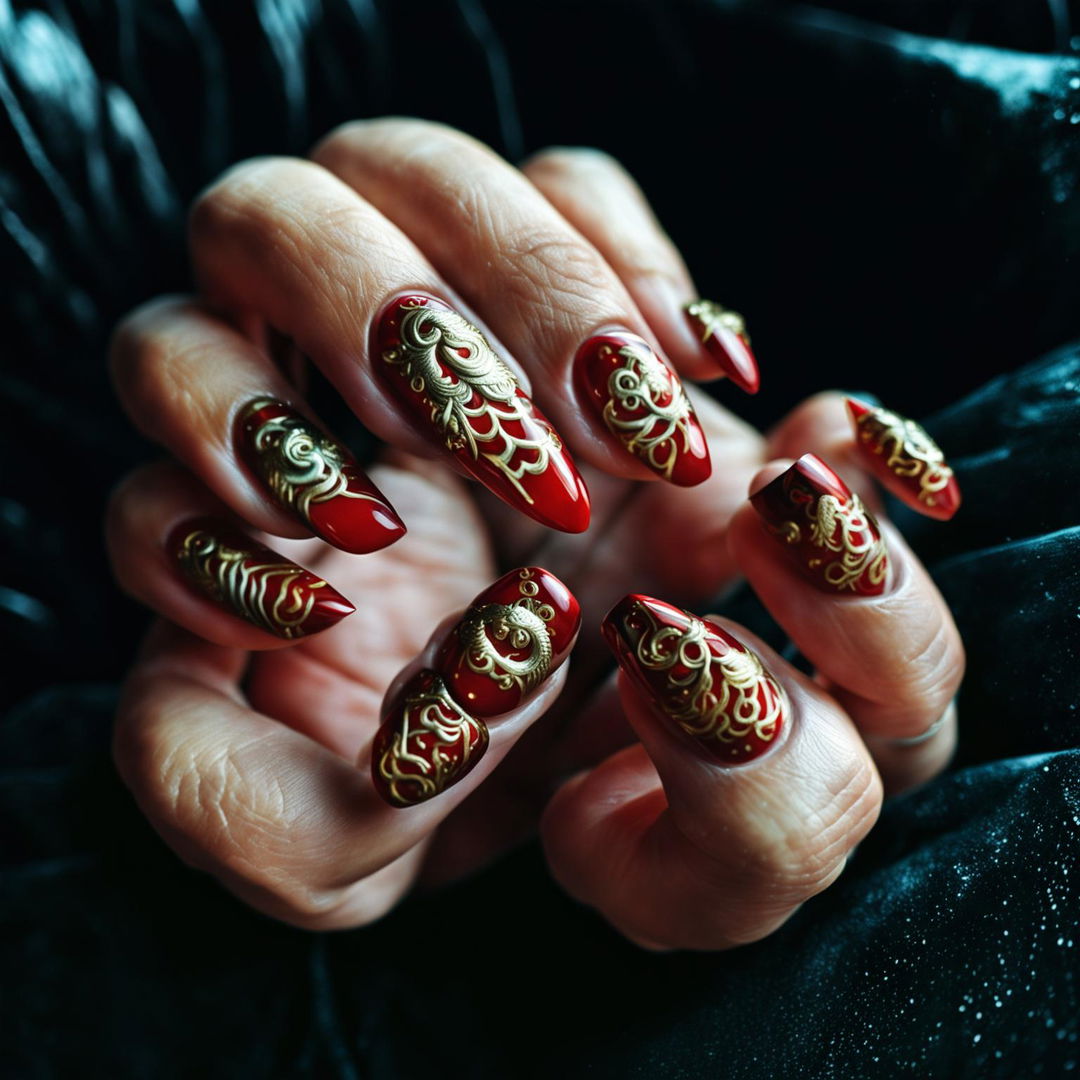 Lucky Dragon Nails: Year of the Dragon Inspiration
