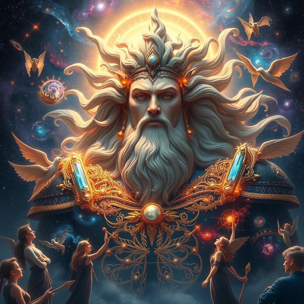 Explore the Ethereal Colossal God of the Cosmos