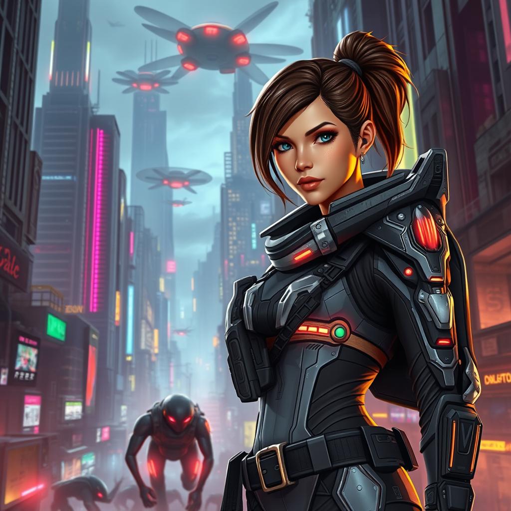 Explore a Dystopian Future: Sci-Fi Cityscape