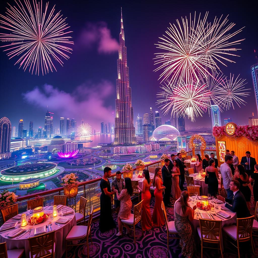 Dubai New Year Celebration 2024: Burj Khalifa Fireworks Extravaganza