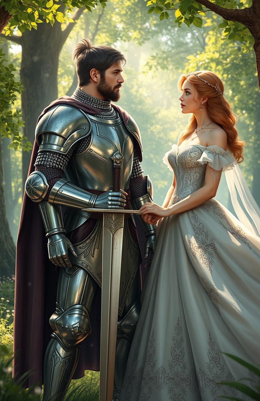 Epic Guardian: Knight Protecting His Princess