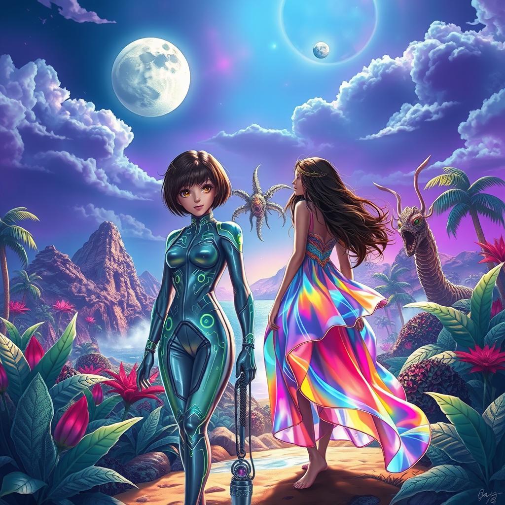 Explore a Vibrant Sci-Fi Tropical Island
