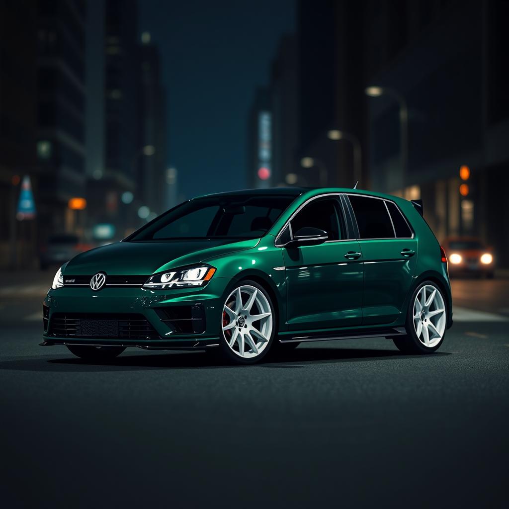 Unleash the Beast: Dark Green MK7 VW Golf R