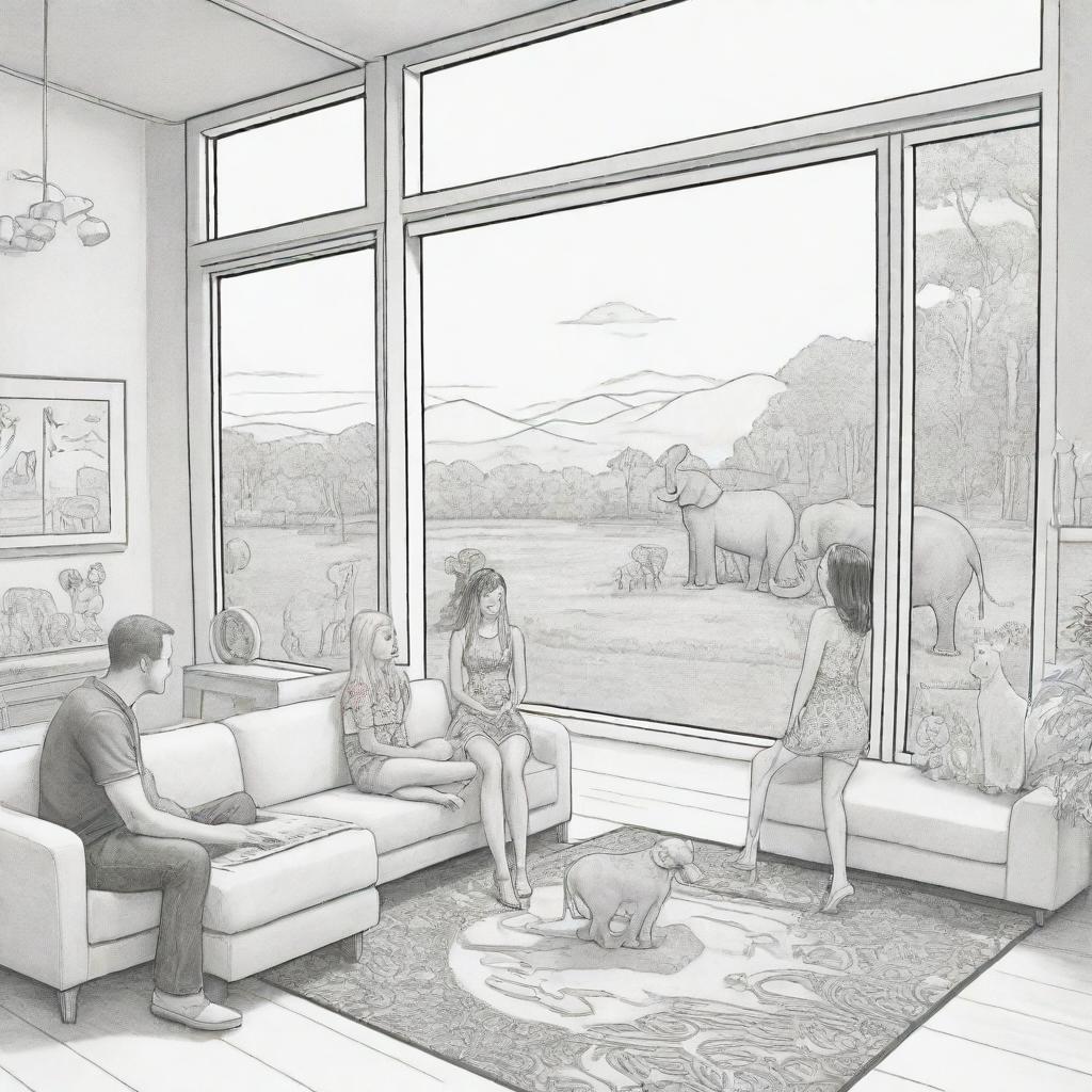 Inclusive Coloring Page: Down Syndrome Barbie in Paradise