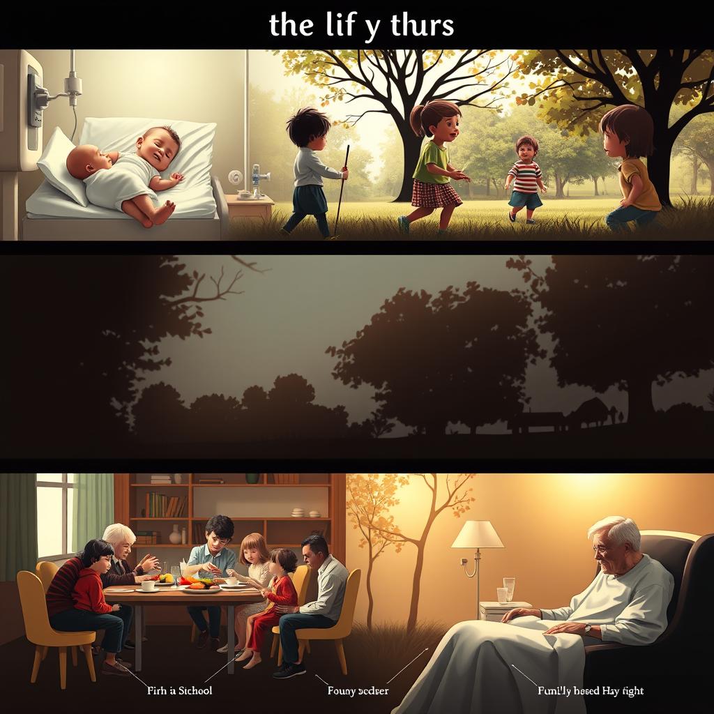 The Human Life Cycle: A Visual Journey from Birth to Death