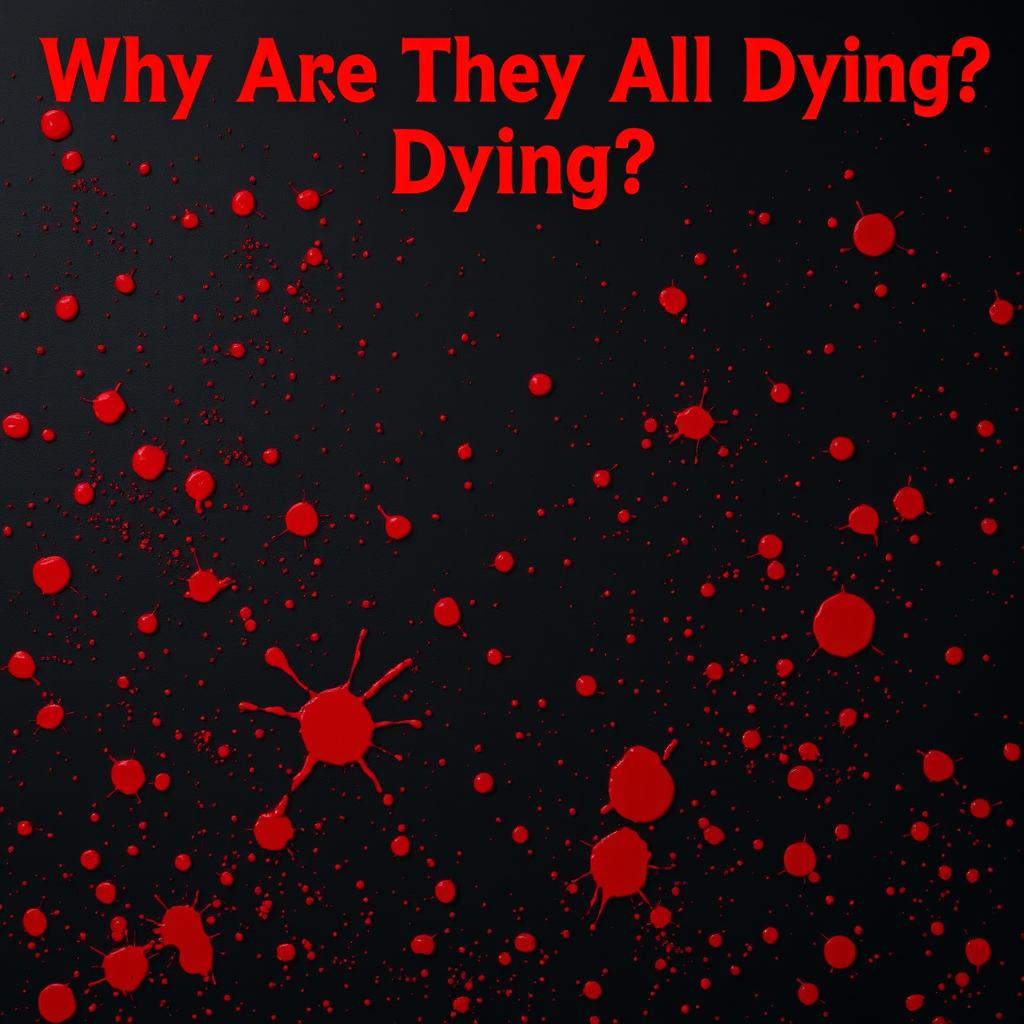 Unleash Your Dark Side: Blood Splatters on Black
