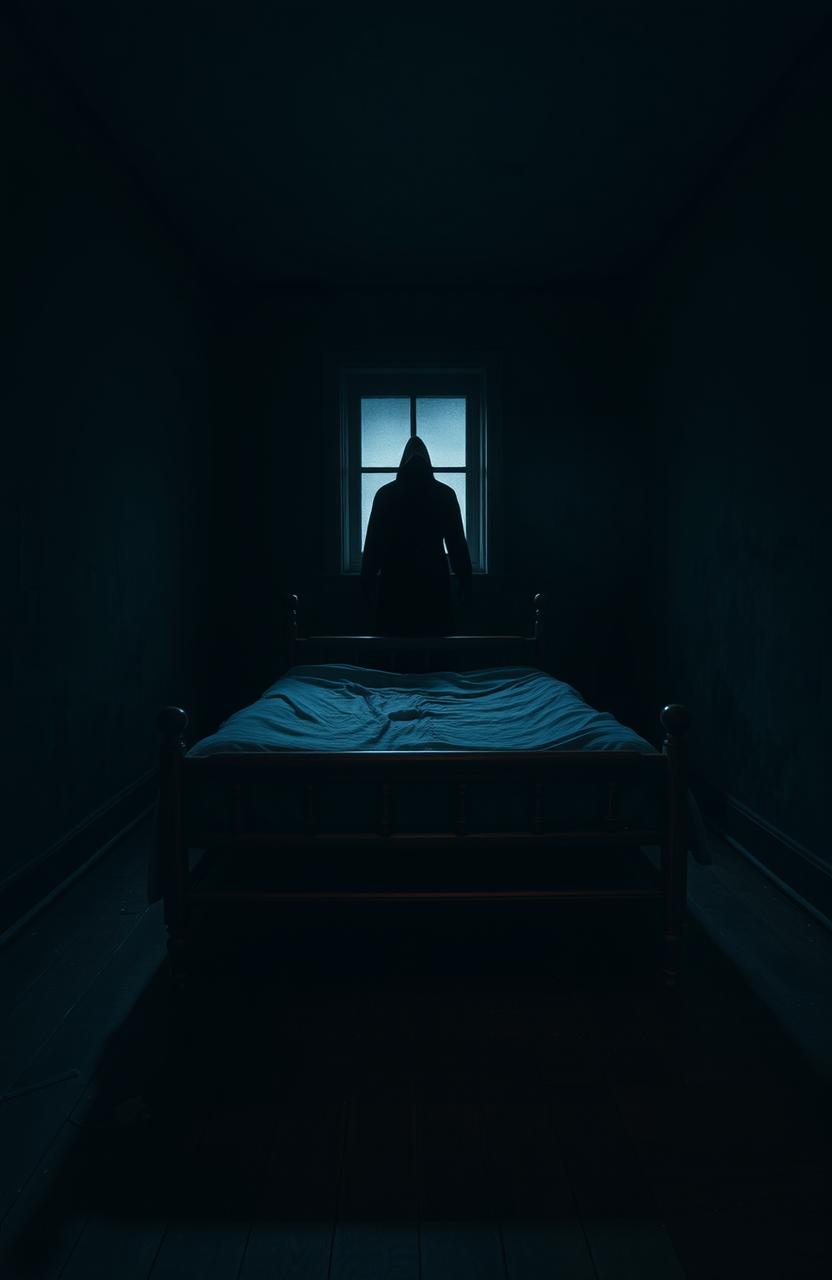 Unease: The Empty Bed in a Dimly Lit Room