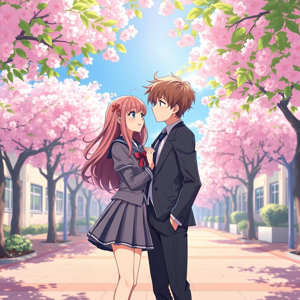 Charming Anime School Love Story