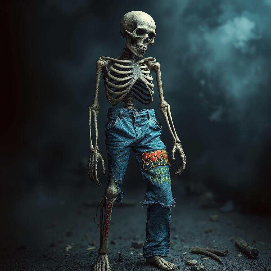 Unveiling the Unsettling: Decaying Skeleton Creature