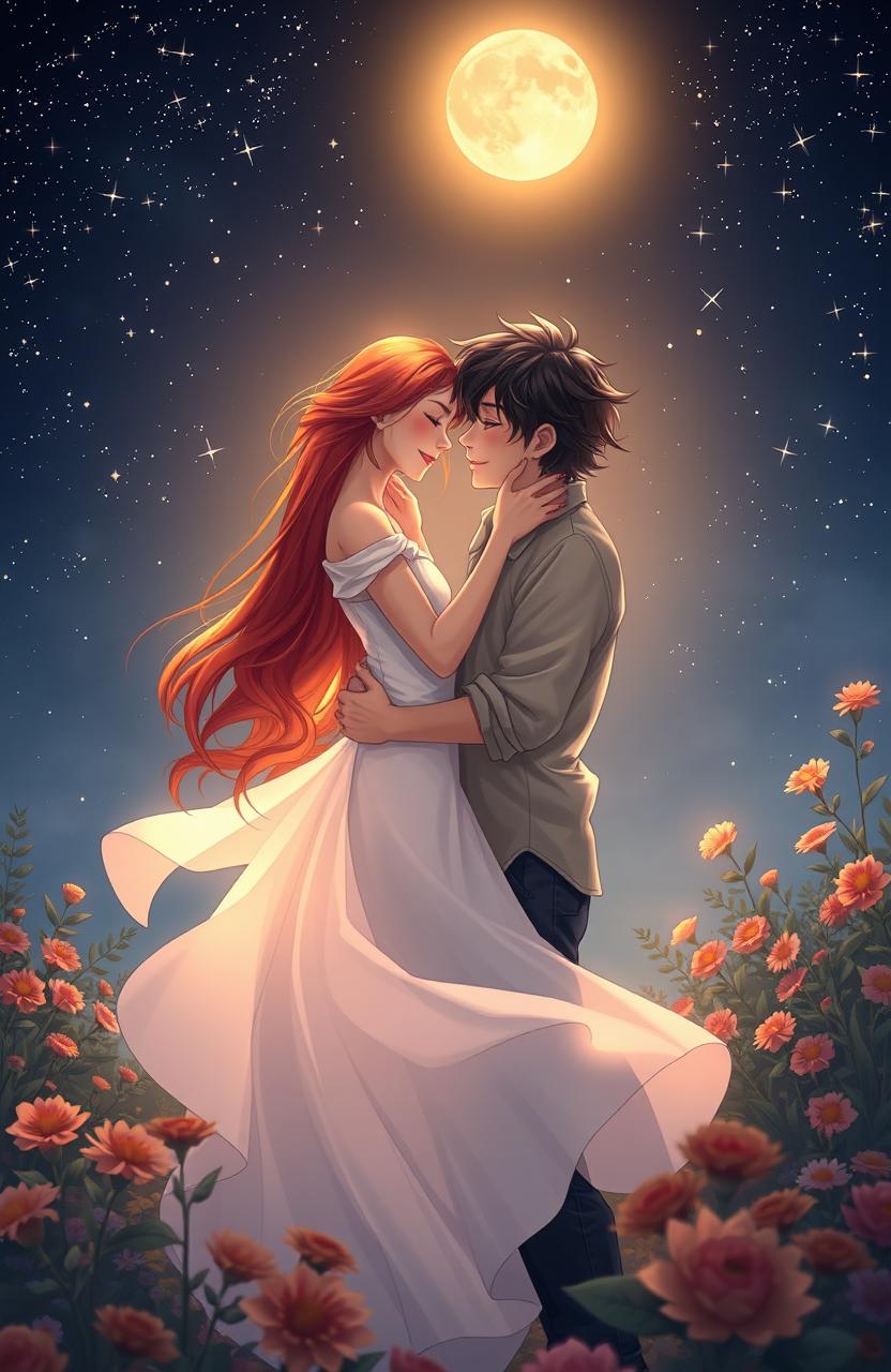 Love Under the Stars: A Romantic Embrace