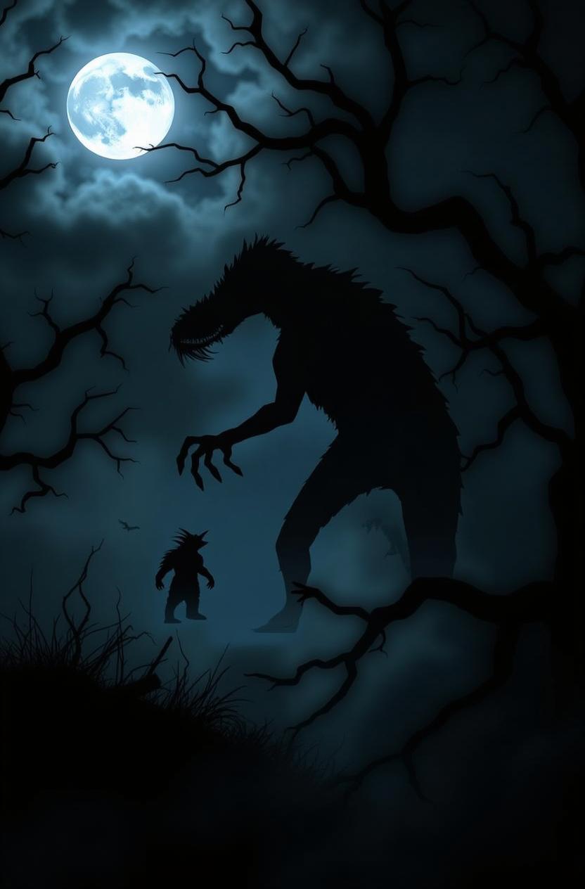 Beware the Shadows: Eerie Forest Creature