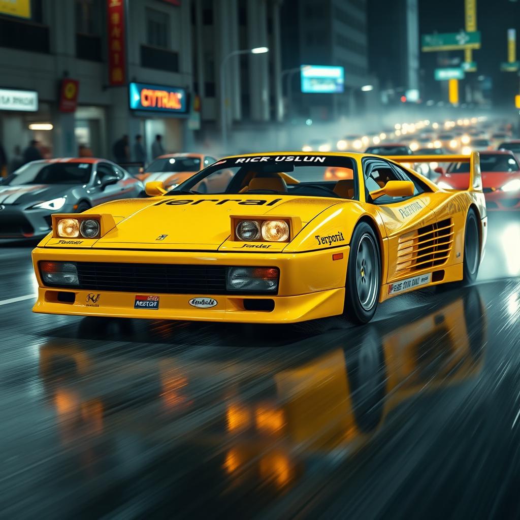 Rev Up Your Imagination: 1992 Ferrari 512 Testarossa in Racing Yellow