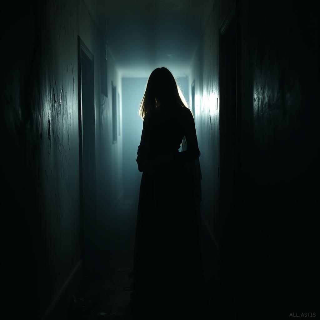 Explore the Enigmatic Shadows of a Creepy Hallway