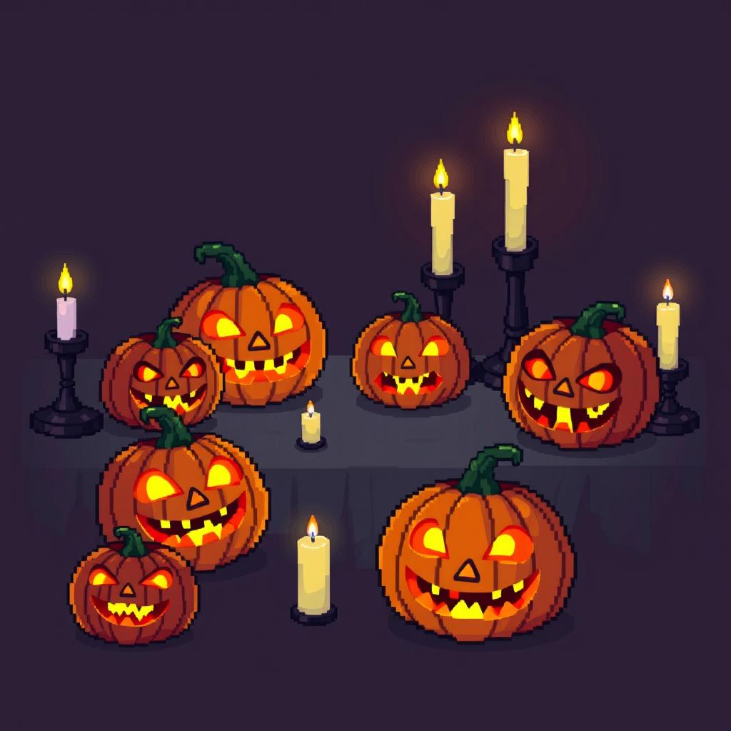Spooktacular Halloween Pixel Art